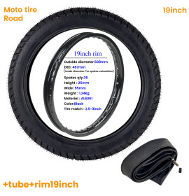 19inch Road/Off-Road  Moto tire+Rim