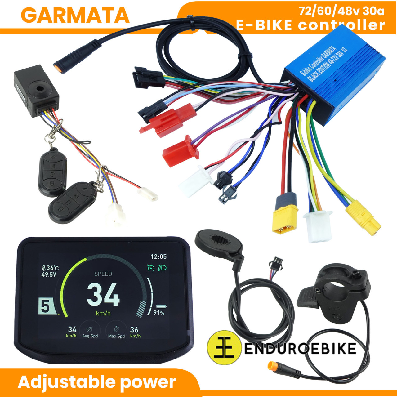 Garmata V3 Sine wave controller LCD 48-72v30A 2000W