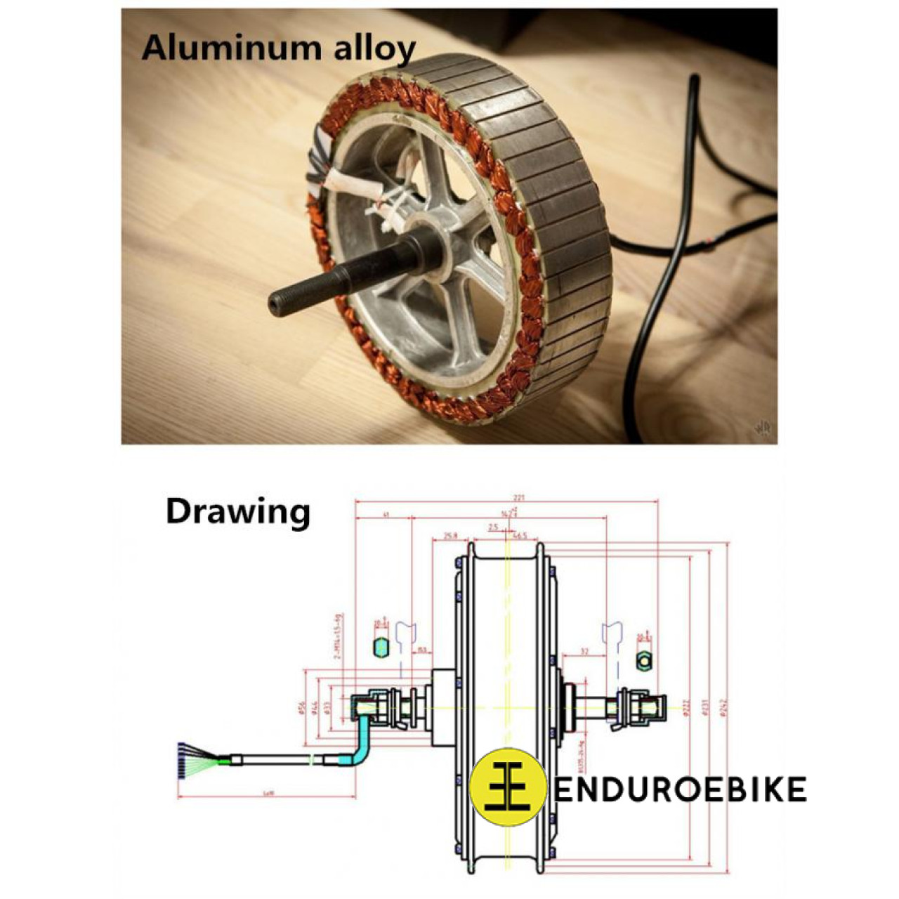 Motor EEB DD(R)72v3000w