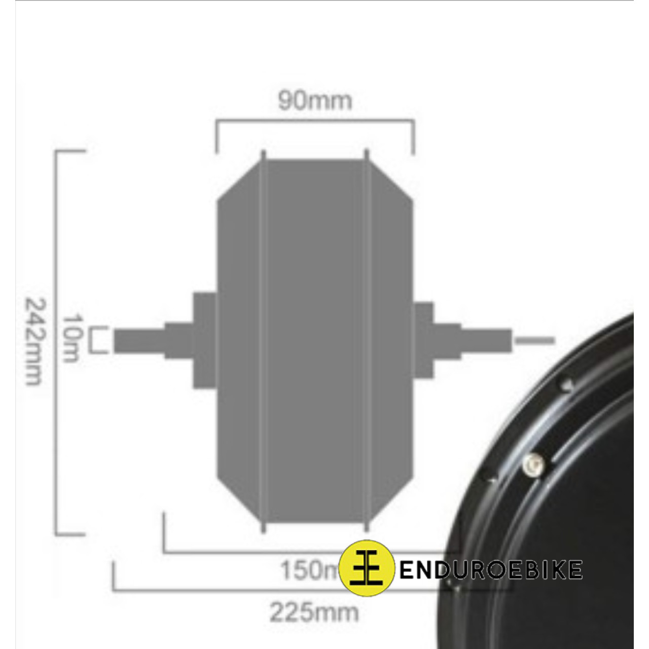 Motor DD QS 205 V3 72-96V 4000W