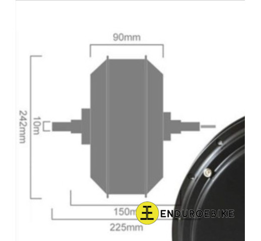 Motor DD QS 205 V3 72-96V 4000W