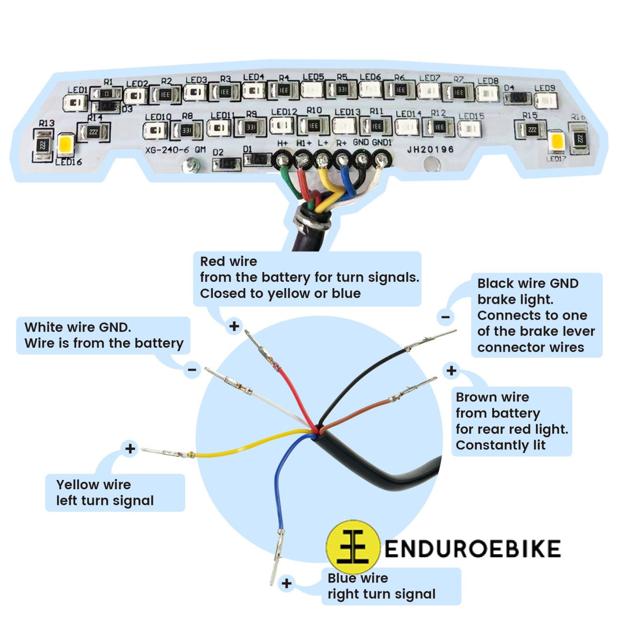 Taillight with turnlights