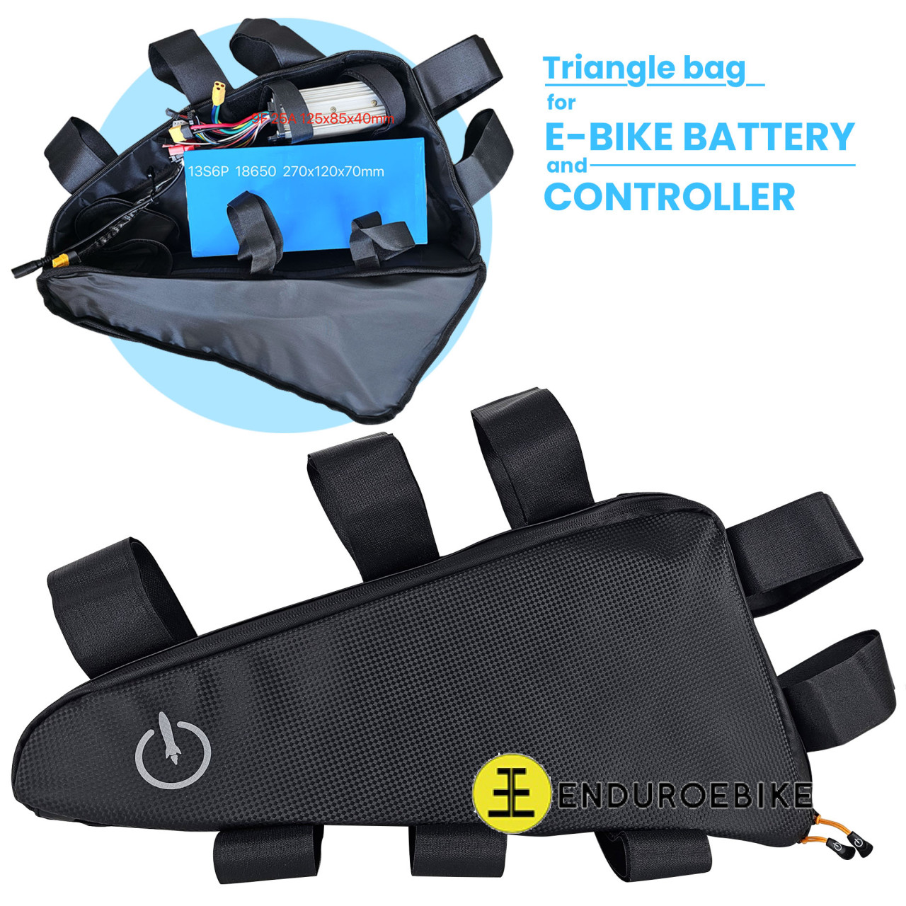 Triangle bag for E-bike battery