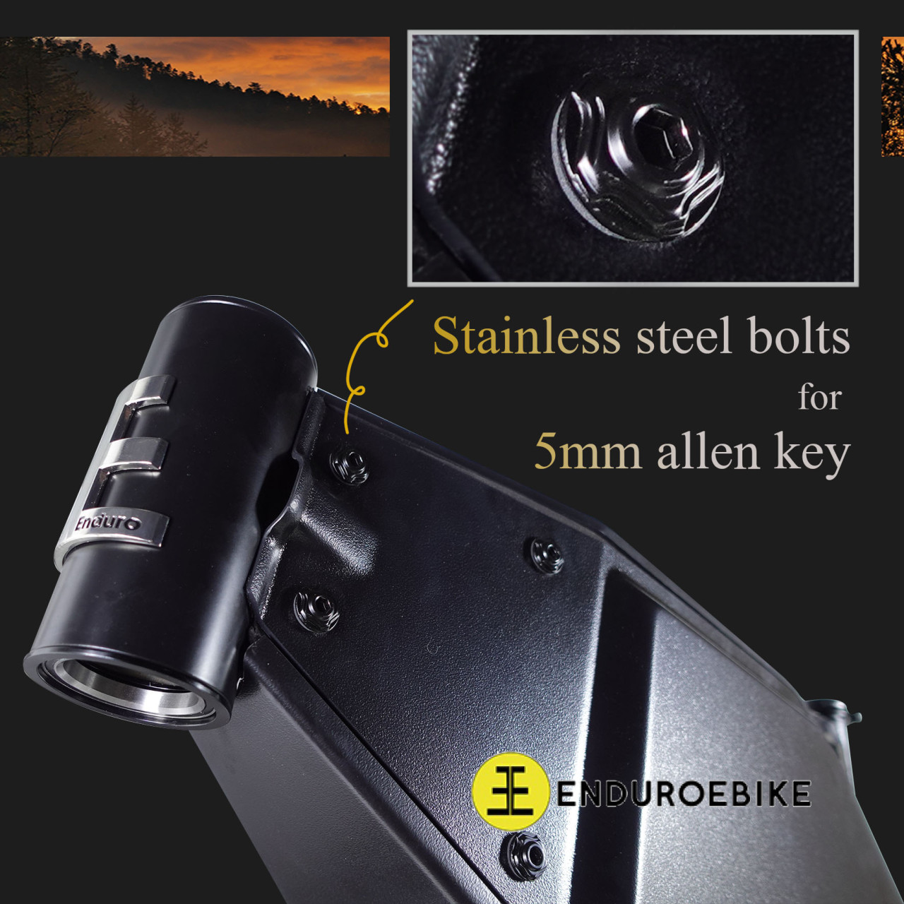 Frameset Electric Enduro Black