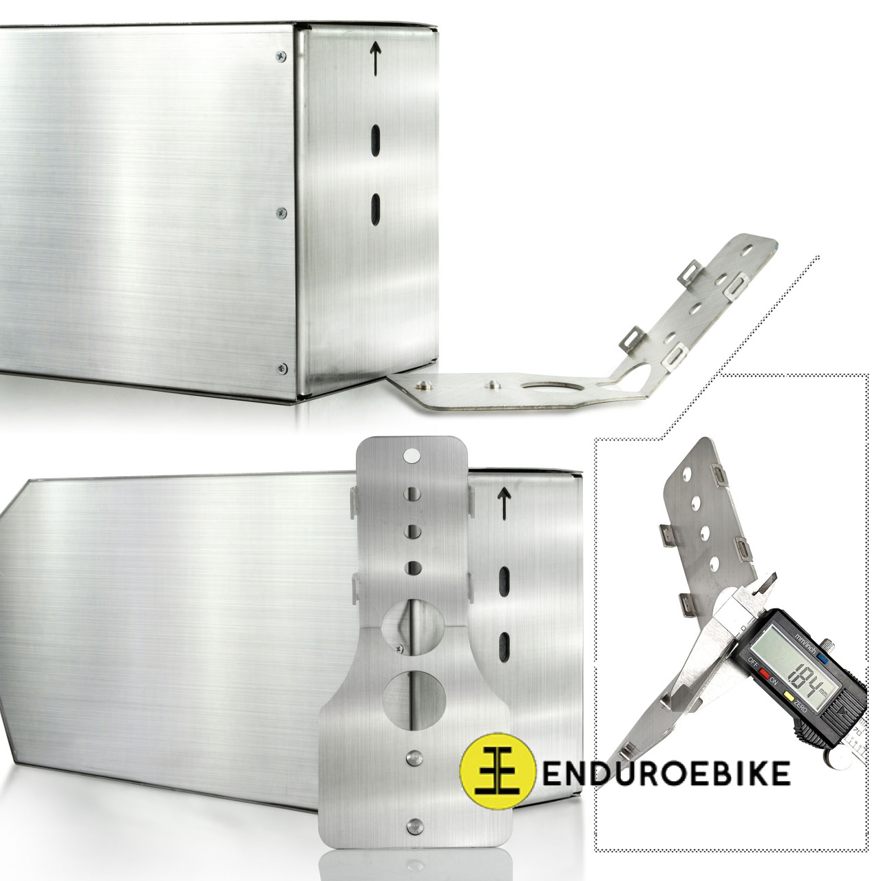 EEB Battery Case M 42*18.4*14cm Stainless Steel