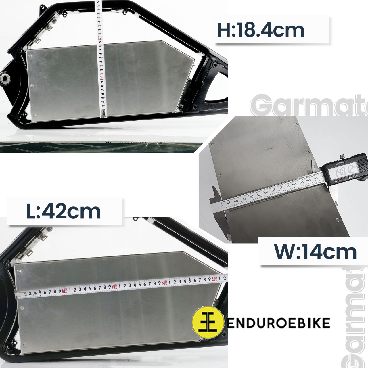 EEB Battery Case M 42*18.4*14cm Stainless Steel