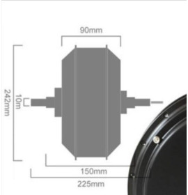 Motor DD QS 205 V3 72-96V 4000W