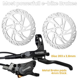 UB1 4piston Oil Brakes/203x2.8mm discs