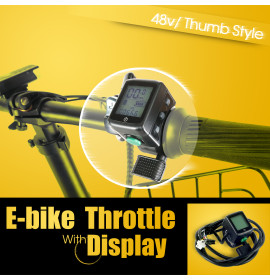 E-bike Throttle With Display 48v  