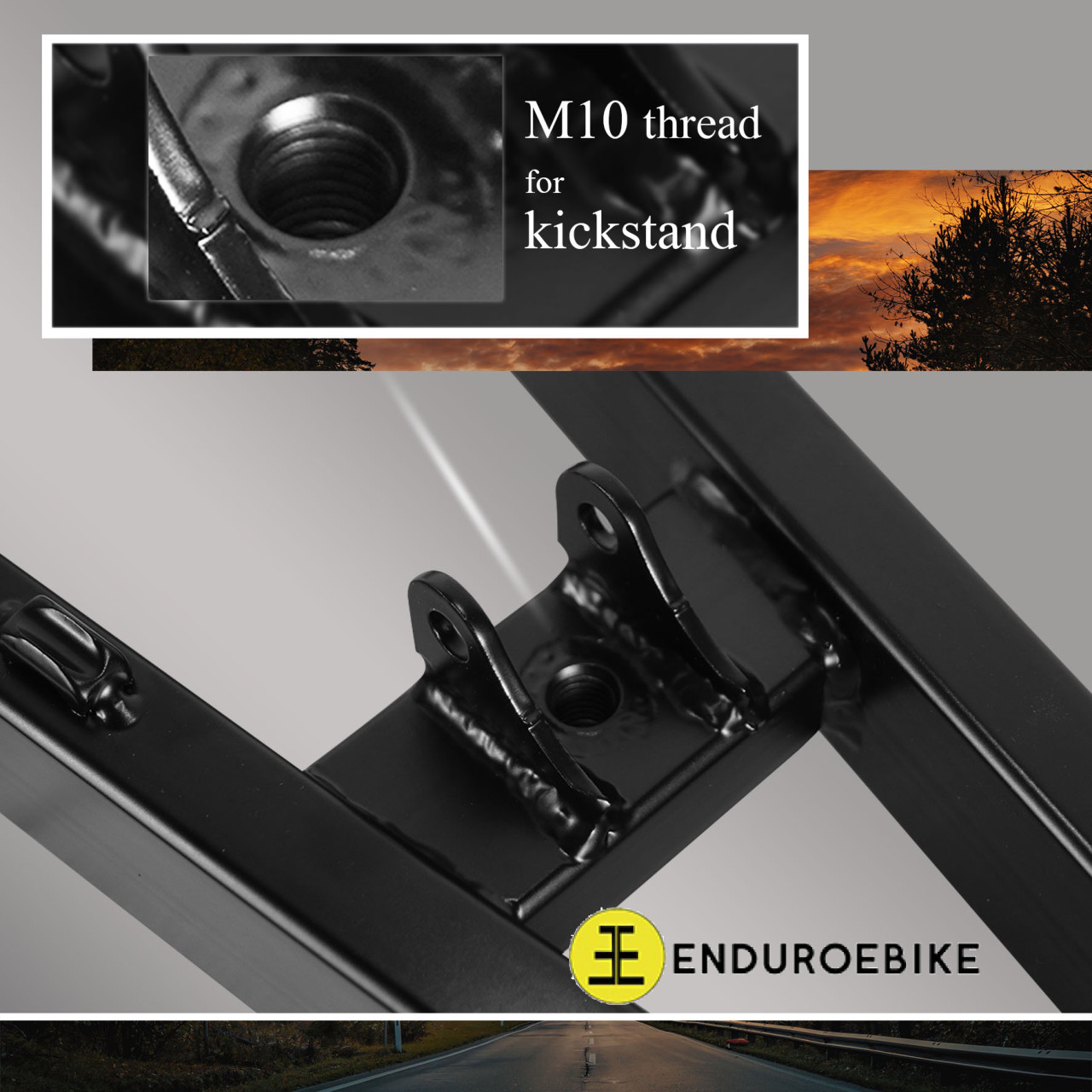 Frameset Electric Enduro Black