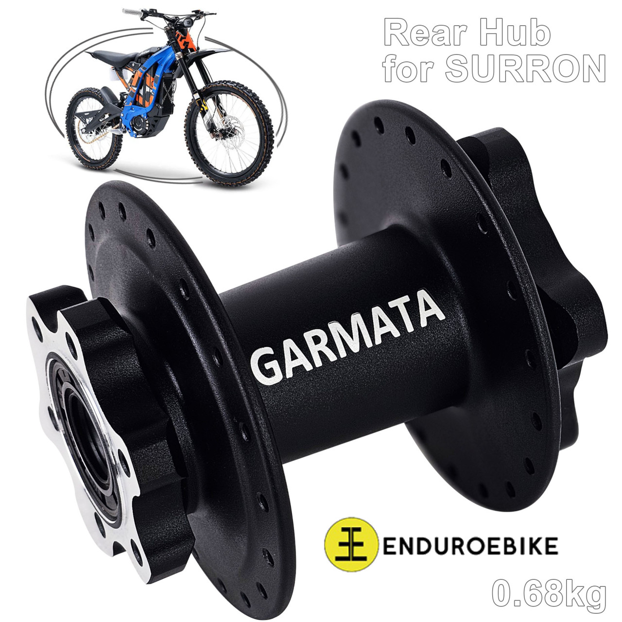 Rear hub for Sur-Ron 135x12mm/10g